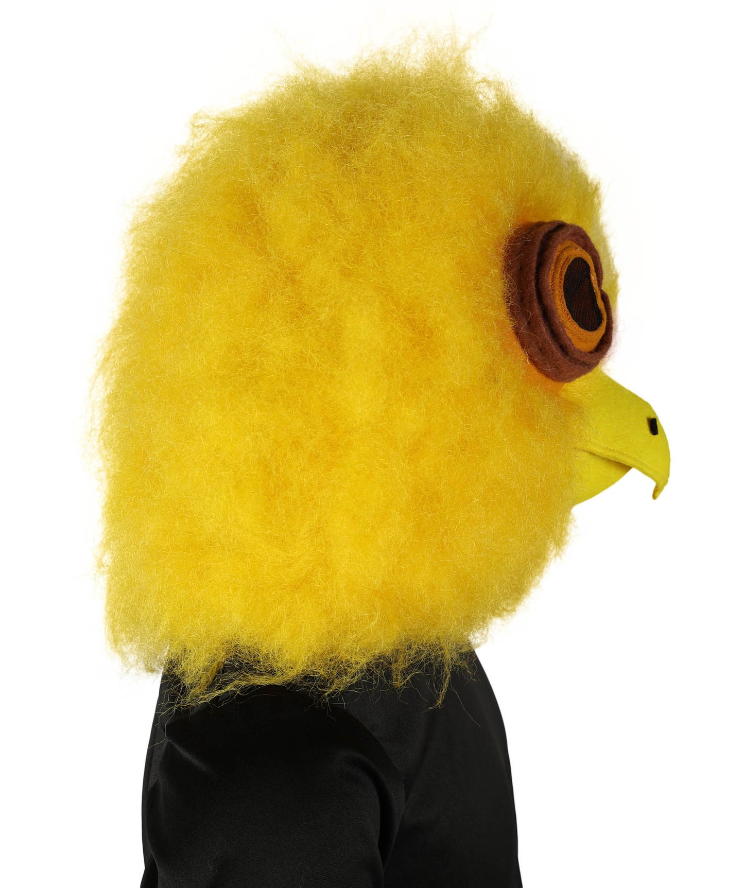 Wigs2you H-6995 大人用 ユニセックス イエロー 大きな目の生き物 ファーマスク ウィッグ付き | ハロウィンやテーマイベントに最適なファンタジーアニマル