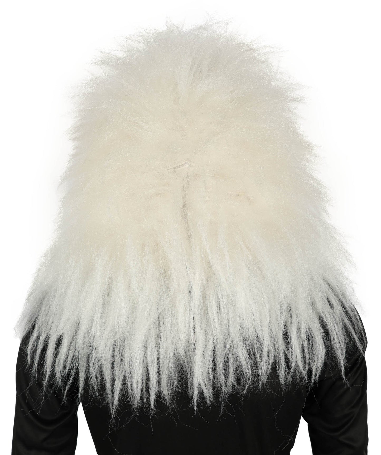 Wigs2you H-6996 大人用 ユニセックス ふわふわ サイクロプス イエティ モンスター フルウィッグ ヘッドマスク付き ホワイト 20インチ 難燃性合成繊維 ハロウィンやコスチュームイベントに