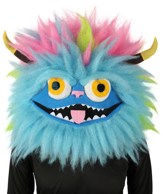 Wigs2you H-6999   大人用 ユニセックス ふわふわ レインボーモンスター フルウィッグ マスク付き レインボー 19インチ 難燃性合成繊維 ハロウィンやコスチュームイベントに