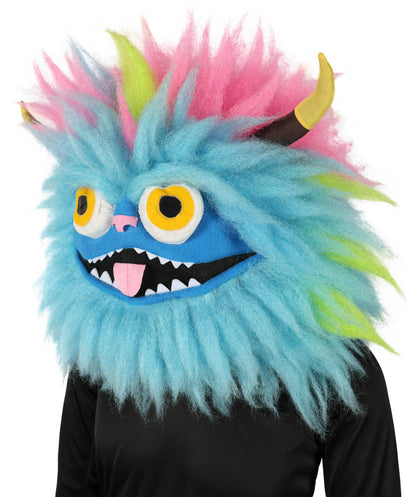Wigs2you H-6999   大人用 ユニセックス ふわふわ レインボーモンスター フルウィッグ マスク付き レインボー 19インチ 難燃性合成繊維 ハロウィンやコスチュームイベントに