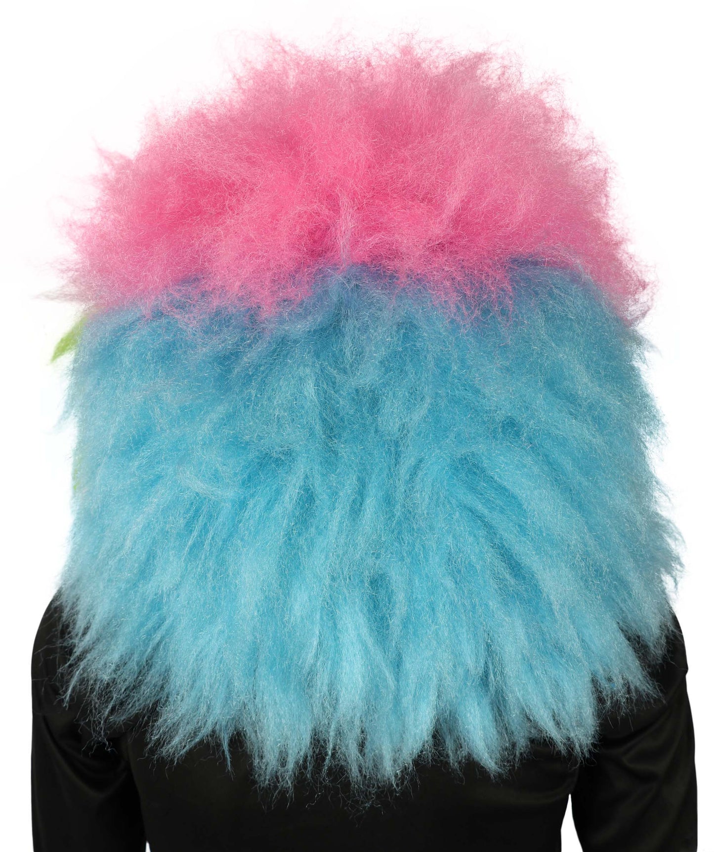 Wigs2you H-6999   大人用 ユニセックス ふわふわ レインボーモンスター フルウィッグ マスク付き レインボー 19インチ 難燃性合成繊維 ハロウィンやコスチュームイベントに