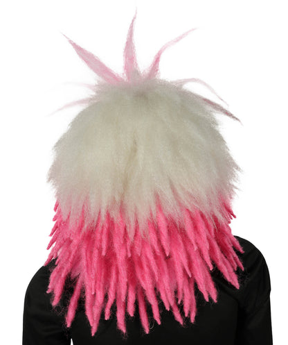 Wigs2you H-7000  大人用 ユニセックス ファーリー マルチモンスター フルウィッグ マスク付き マルチカラー 21インチ 難燃性合成繊維 ハロウィンやコスチュームイベントに