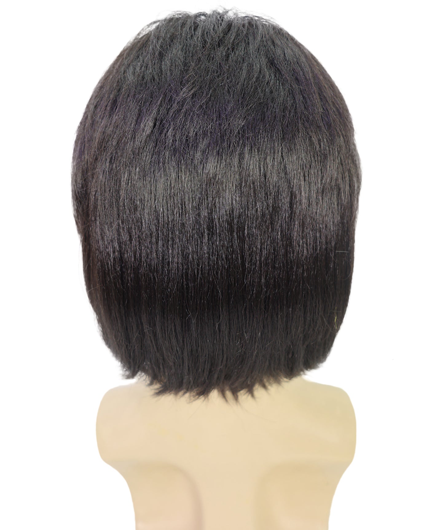 Wigs2You H-7005 大人用 メンズ 90年代風 ショートストレート ブリットポップ フルウィッグ ダークブラウン 10インチ 合成繊維 音楽パーティー、フェスティバル、コスプレに最適