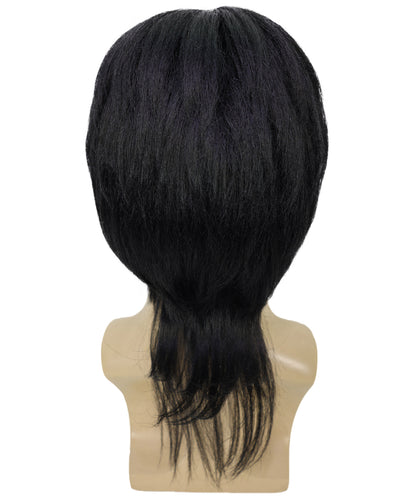 Wigs2you H-7006  大人用メンズショートブラックフルウィッグ 調節可能なキャップ付き 13インチ 合成繊維 コスプレ、ハロウィン、コスチュームイベントに最適