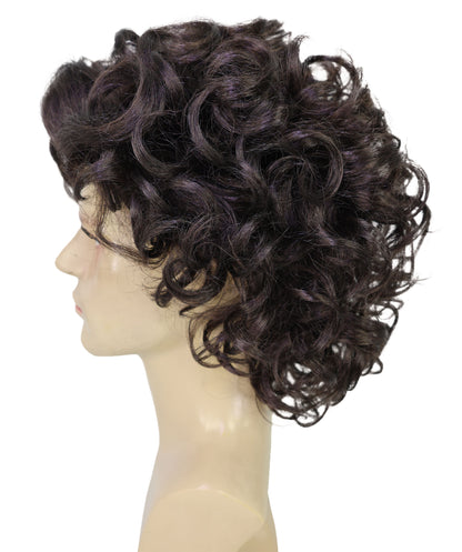 Wigs2you H-7010  大人用メンズショートカーリーフルウィッグ ダークブラウン 32インチ 合成繊維 コスプレ、ハロウィン、歴史物、テーマイベントに最適
