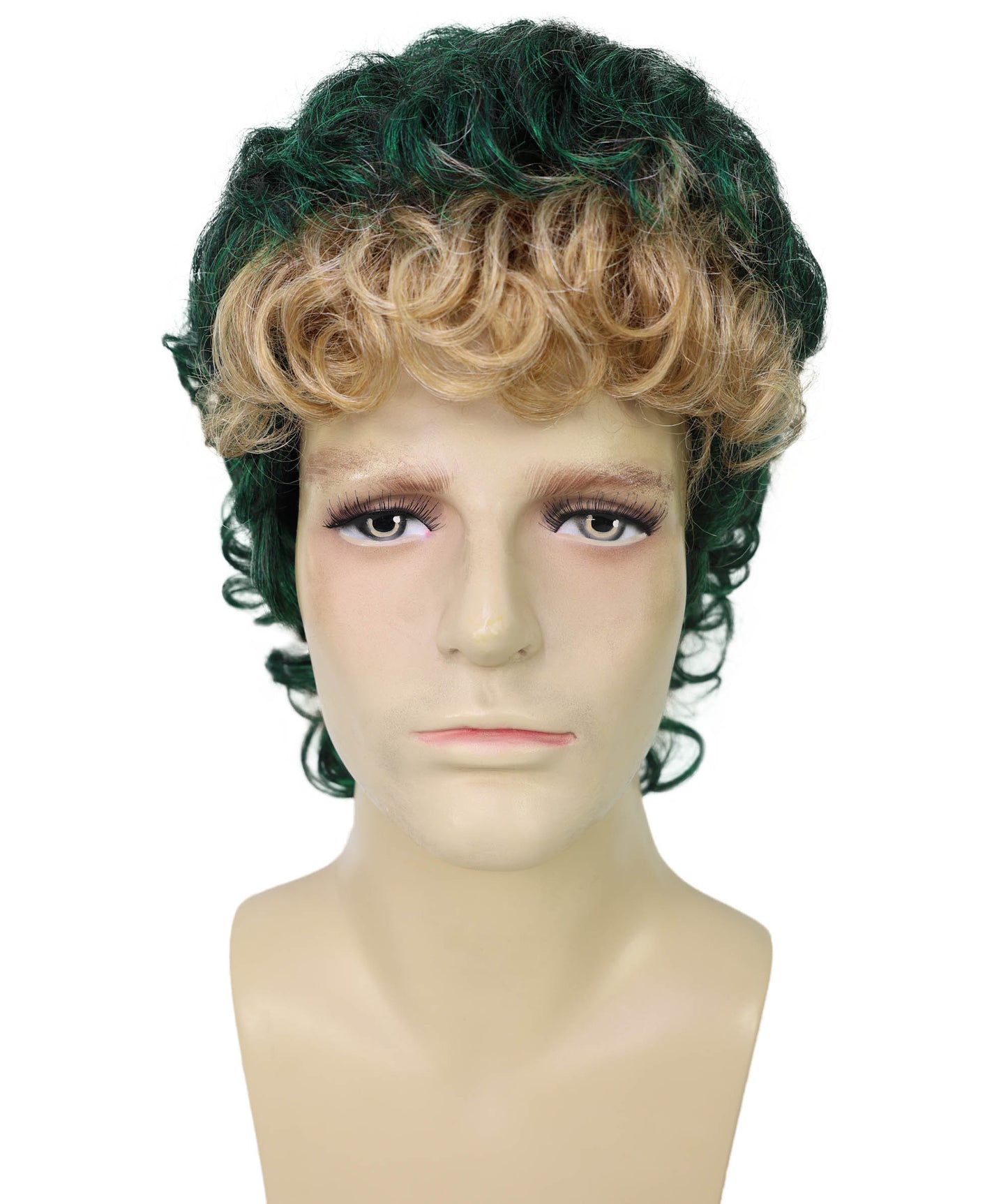 Wigs2you H-7013  大人用 メンズ パーマ前髪 フルウィッグ マルチカラー 12インチ 難燃性合成繊維 コスプレ・パーティー用