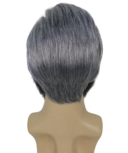 Wigs2you H-7020 大人用メンズ グレー ソルト＆ペッパーウィッグ ひげ＆口ひげセット | ソルト＆ペッパーヘアアクセサリーで大人の男性ルックを演出 | ハロウィン、パーティー、ステージアクト、テーマイベントに最適