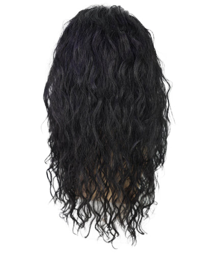 Wigs2you H-7027 大人用メンズロングブラックウェーブファンクロックウィッグ｜トロール風のカラフルボリュームコスプレヘアピース｜ハロウィンステージアクト＆テーマイベント