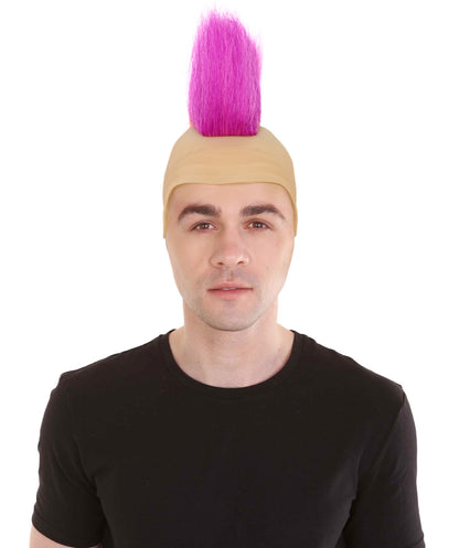 Wigs2you H-7028  大人用メンズ レインボーモヒカン フルウィッグ 11インチ 合成繊維 コスプレ、パーティー、パフォーマンスイベントに最適