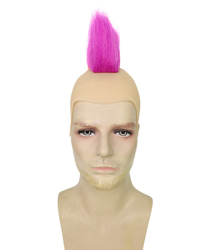 Wigs2you H-7028  大人用メンズ レインボーモヒカン フルウィッグ 11インチ 合成繊維 コスプレ、パーティー、パフォーマンスイベントに最適