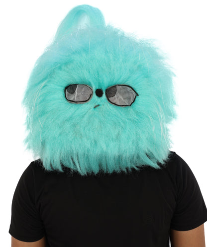 Wigs2you H-7031  大人用 ブルー ファーリー モンスター フルウィッグ マスク付き 74インチ 合成繊維 ハロウィン、パーティー、マスコット、パフォーマー向け