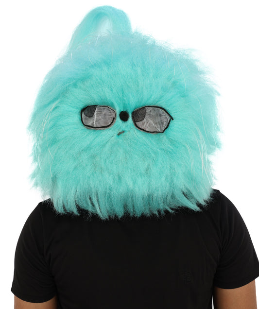 Wigs2you H-7031  大人用 ブルー ファーリー モンスター フルウィッグ マスク付き 74インチ 合成繊維 ハロウィン、パーティー、マスコット、パフォーマー向け