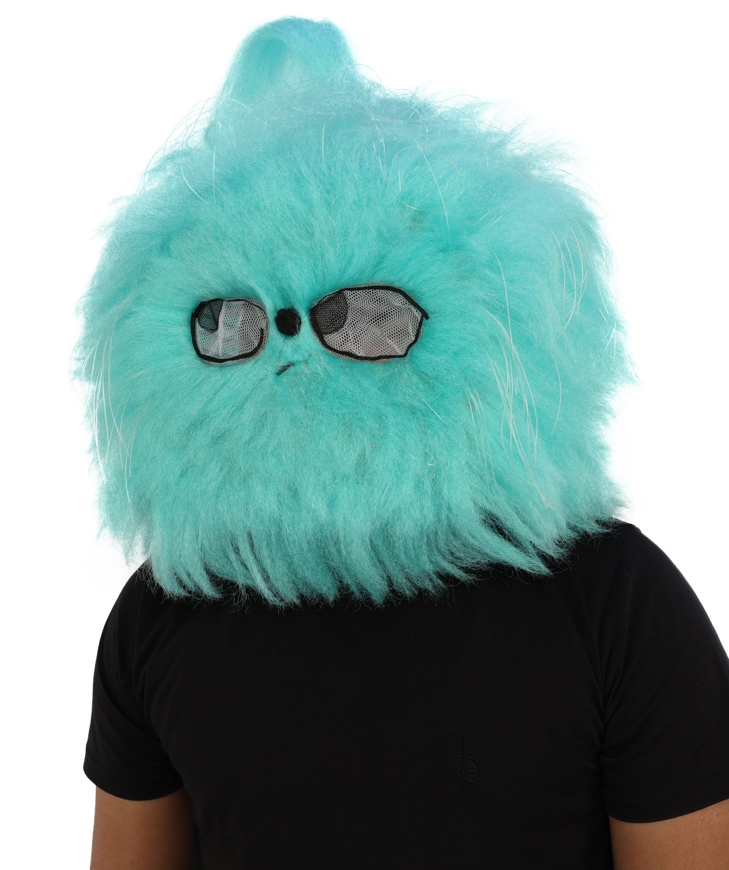 Wigs2you H-7031  大人用 ブルー ファーリー モンスター フルウィッグ マスク付き 74インチ 合成繊維 ハロウィン、パーティー、マスコット、パフォーマー向け