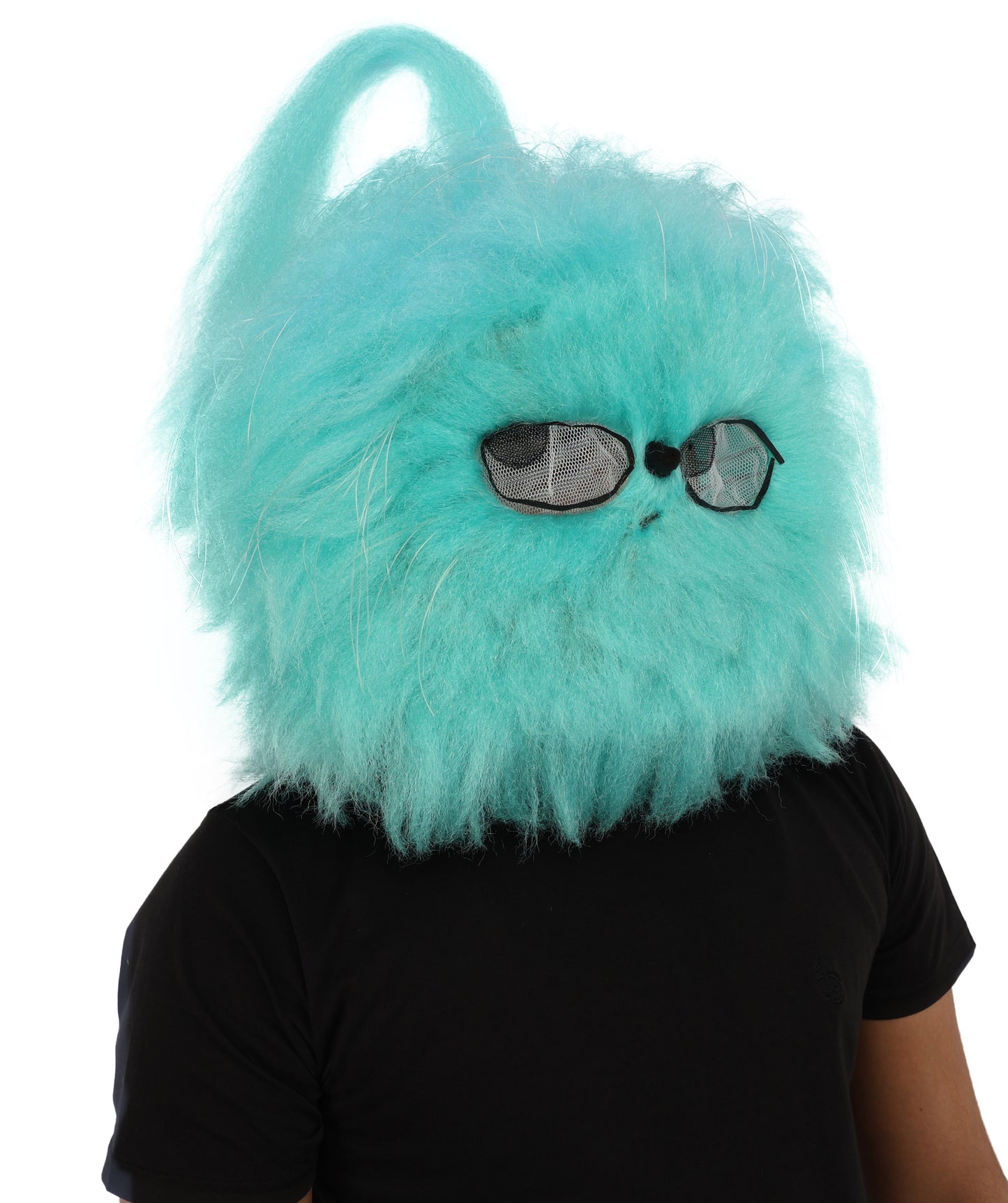 Wigs2you H-7031  大人用 ブルー ファーリー モンスター フルウィッグ マスク付き 74インチ 合成繊維 ハロウィン、パーティー、マスコット、パフォーマー向け