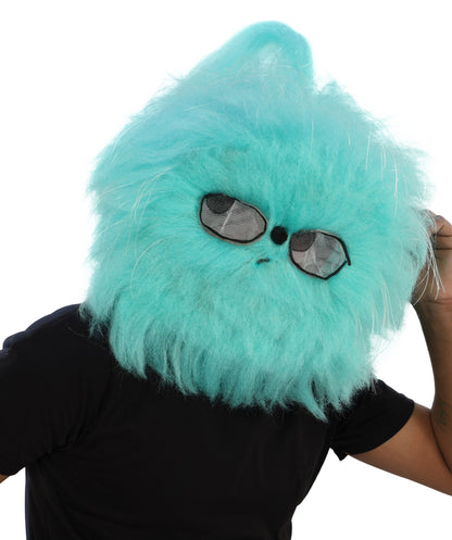 Wigs2you H-7031  大人用 ブルー ファーリー モンスター フルウィッグ マスク付き 74インチ 合成繊維 ハロウィン、パーティー、マスコット、パフォーマー向け