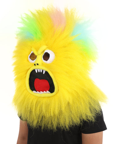 Wigs2you H-7034   大人用マルチカラーフルアニマルモンスターウィッグ マスク付き 13インチ 合成繊維 マスコットショー、演劇、パーティーキャラクター用