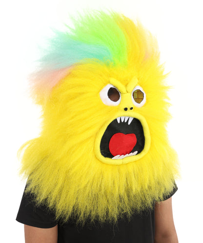 Wigs2you H-7034   大人用マルチカラーフルアニマルモンスターウィッグ マスク付き 13インチ 合成繊維 マスコットショー、演劇、パーティーキャラクター用