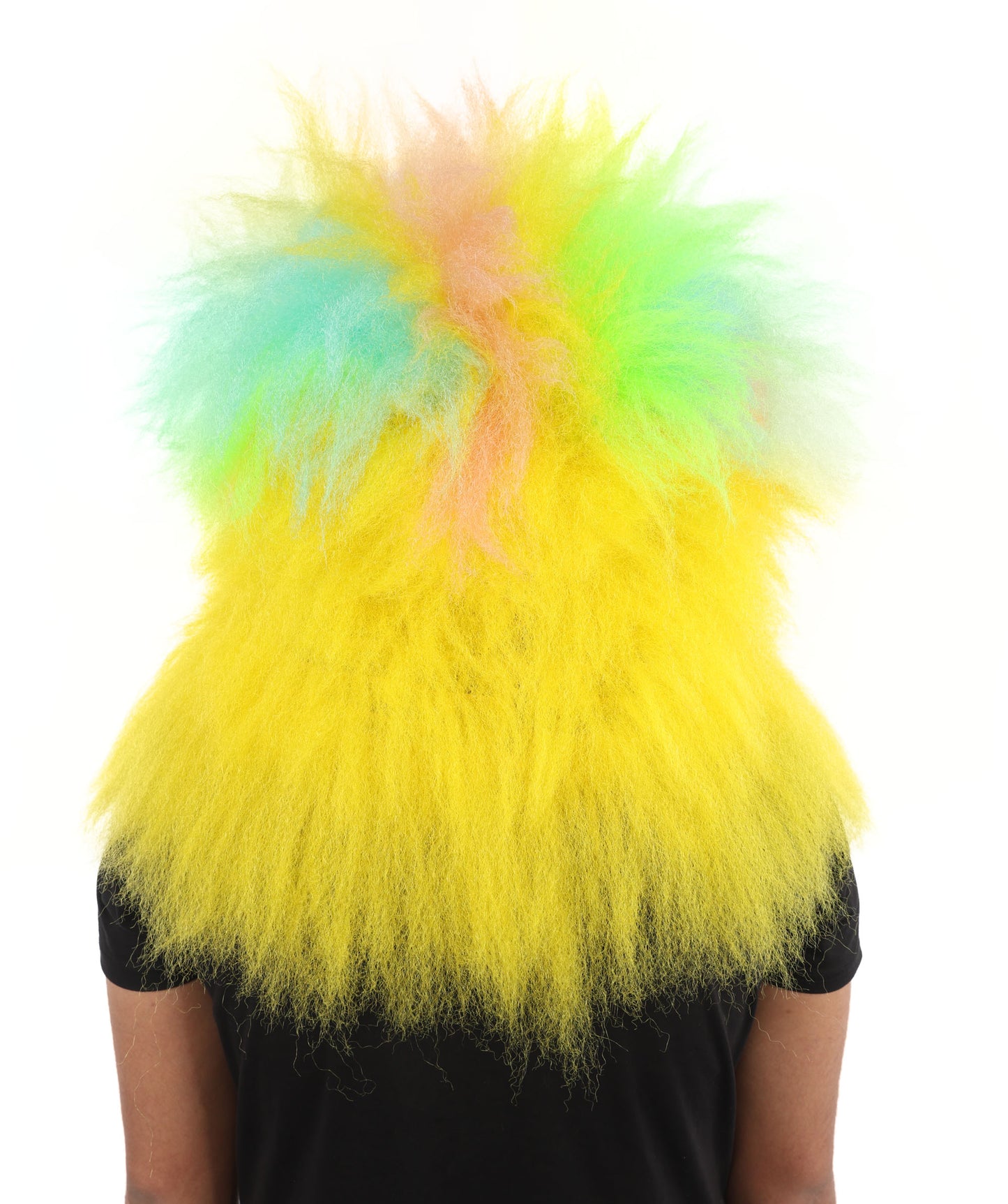 Wigs2you H-7034   大人用マルチカラーフルアニマルモンスターウィッグ マスク付き 13インチ 合成繊維 マスコットショー、演劇、パーティーキャラクター用