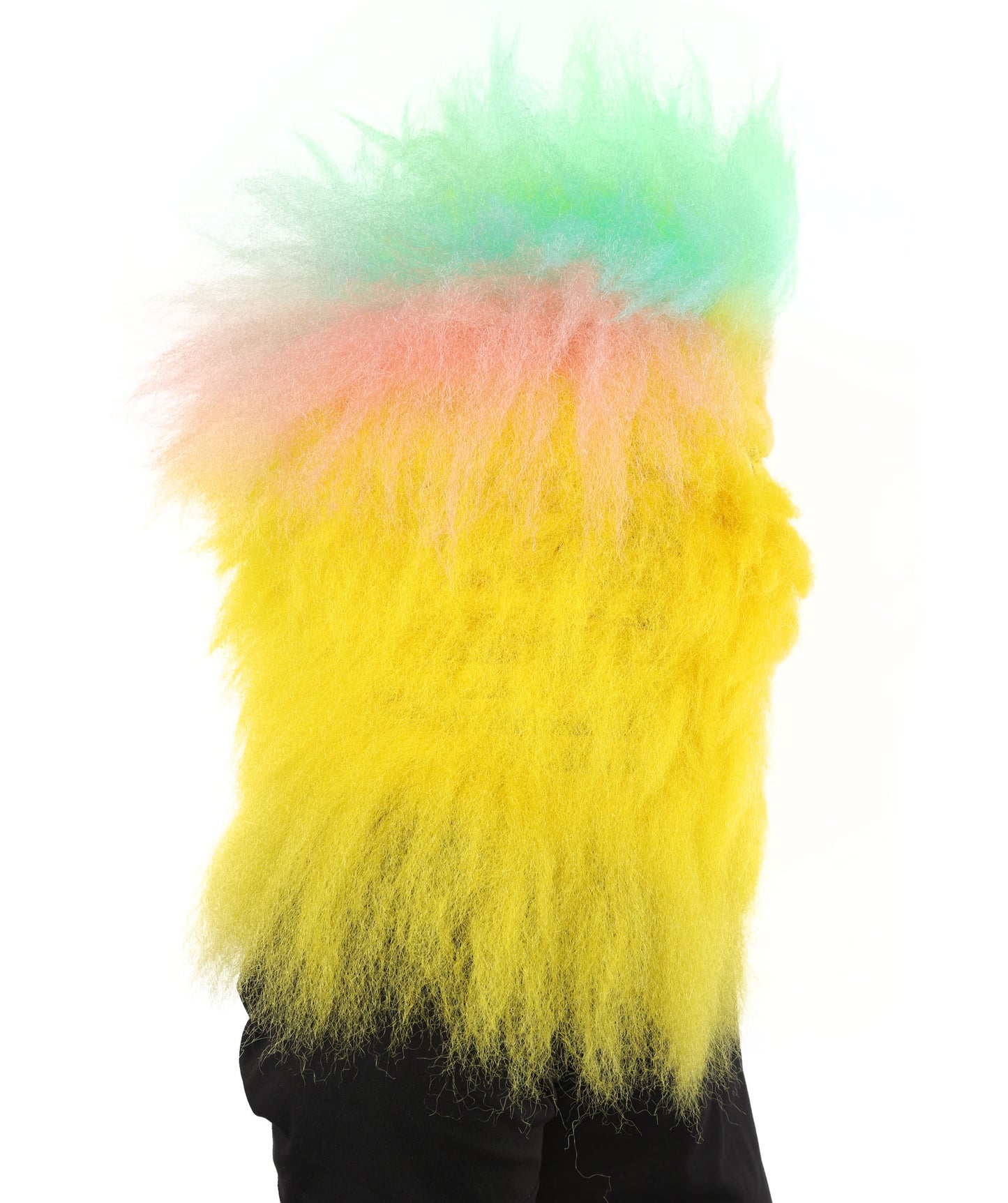 Wigs2you H-7034   大人用マルチカラーフルアニマルモンスターウィッグ マスク付き 13インチ 合成繊維 マスコットショー、演劇、パーティーキャラクター用