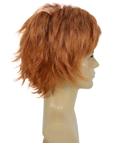 Wigs2you H-7035 大人用メンズ ロング レイヤード シャグ フルウィッグ ストロベリーブロンド 10インチ 合成繊維 パーティーやテーマイベントに最適