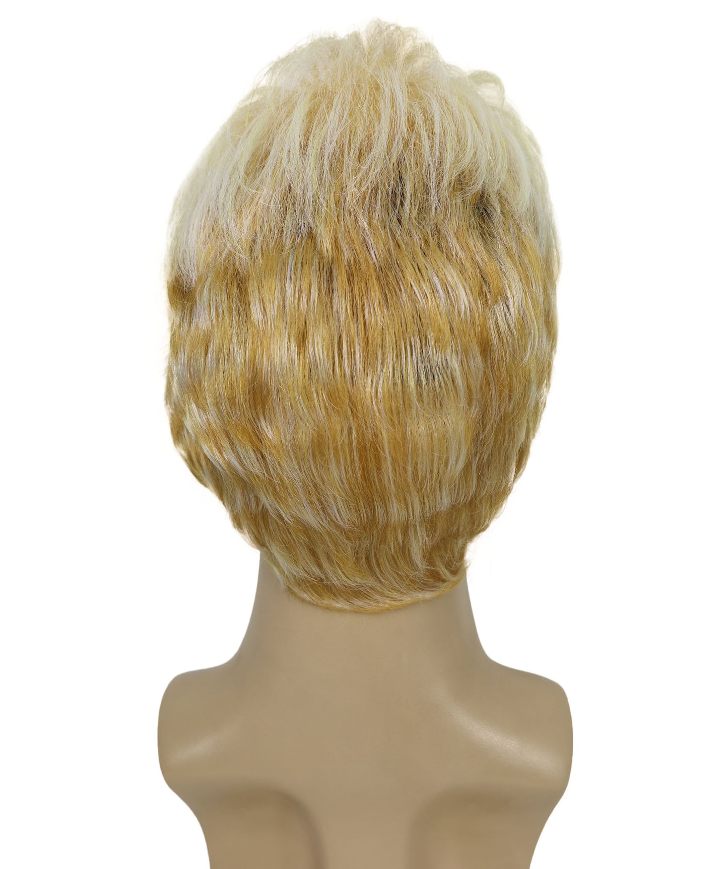 Wigs2you H-7036  大人用メンズショート ティーズド スパイキー フルウィッグ ゴールデンブロンド 10インチ 合成繊維 ウィッグイベントやコスチュームパーティーに最適