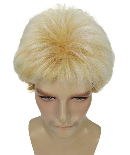 Wigs2you H-7036  大人用メンズショート ティーズド スパイキー フルウィッグ ゴールデンブロンド 10インチ 合成繊維 ウィッグイベントやコスチュームパーティーに最適