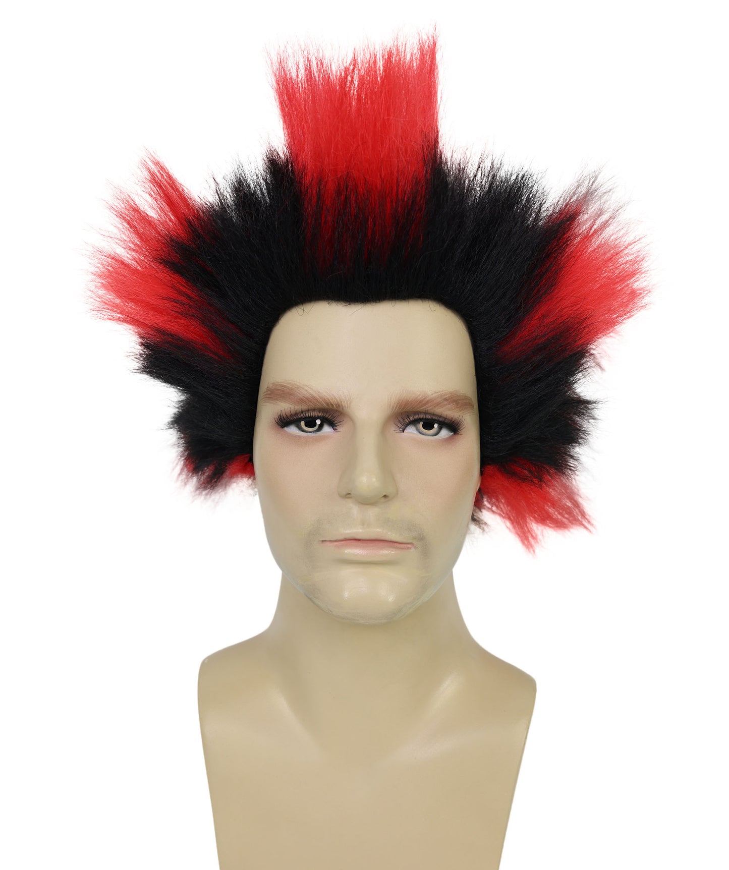 Wigs2you H-7038  大人用 メンズ ロストリーダー ストレートスパイク フルウィッグ マルチカラー 12インチ 合成繊維 ハロウィンやステージパフォーマンスに