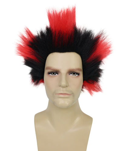 Wigs2you H-7038  大人用 メンズ ロストリーダー ストレートスパイク フルウィッグ マルチカラー 12インチ 合成繊維 ハロウィンやステージパフォーマンスに