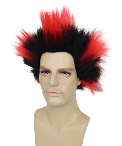 Wigs2you H-7038  大人用 メンズ ロストリーダー ストレートスパイク フルウィッグ マルチカラー 12インチ 合成繊維 ハロウィンやステージパフォーマンスに