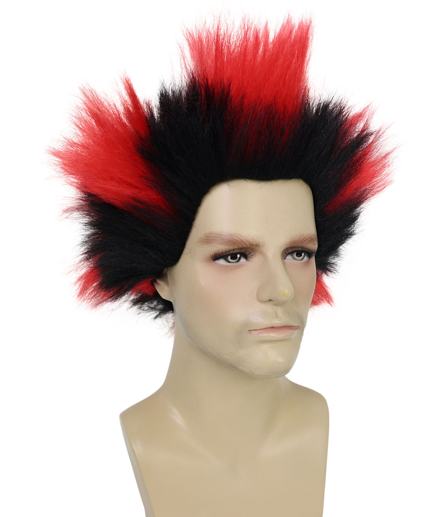 Wigs2you H-7038  大人用 メンズ ロストリーダー ストレートスパイク フルウィッグ マルチカラー 12インチ 合成繊維 ハロウィンやステージパフォーマンスに