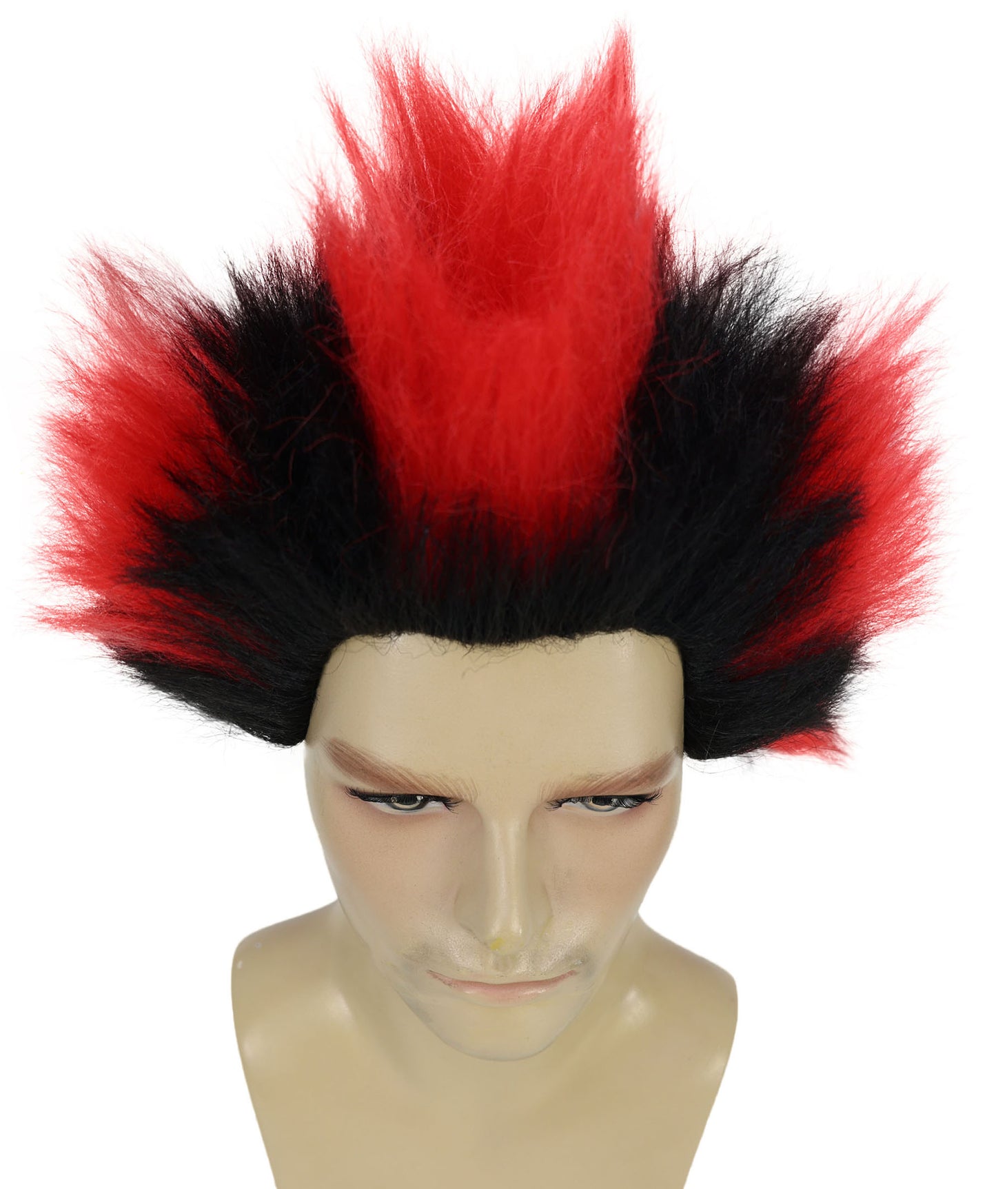 Wigs2you H-7038  大人用 メンズ ロストリーダー ストレートスパイク フルウィッグ マルチカラー 12インチ 合成繊維 ハロウィンやステージパフォーマンスに
