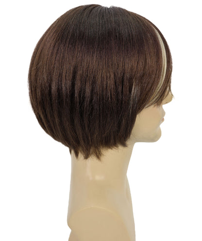 Wigs2you H-7045 大人用メンズショートシャギーロッカーフルウィッグ合成繊維。コスチュームパーティー、ロックスター風、テーマイベントに最適。