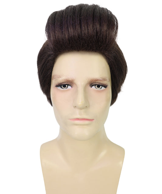 Wigs2you H-7046 大人用メンズ ボリュームたっぷり 探偵風 フルウィッグ ブラウン 合成繊維 レトロパーティーやコスチュームイベントに最適