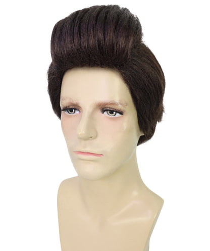 Wigs2you H-7046 大人用メンズ ボリュームたっぷり 探偵風 フルウィッグ ブラウン 合成繊維 レトロパーティーやコスチュームイベントに最適