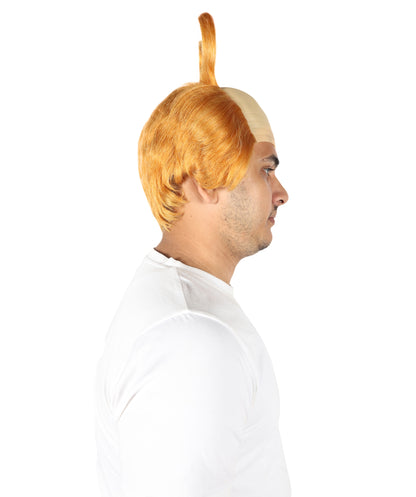 Wigs2you H-7047 大人用メンズ 角付きマンチカンウィッグ - ライトオレンジ ファンタジーヘアピース