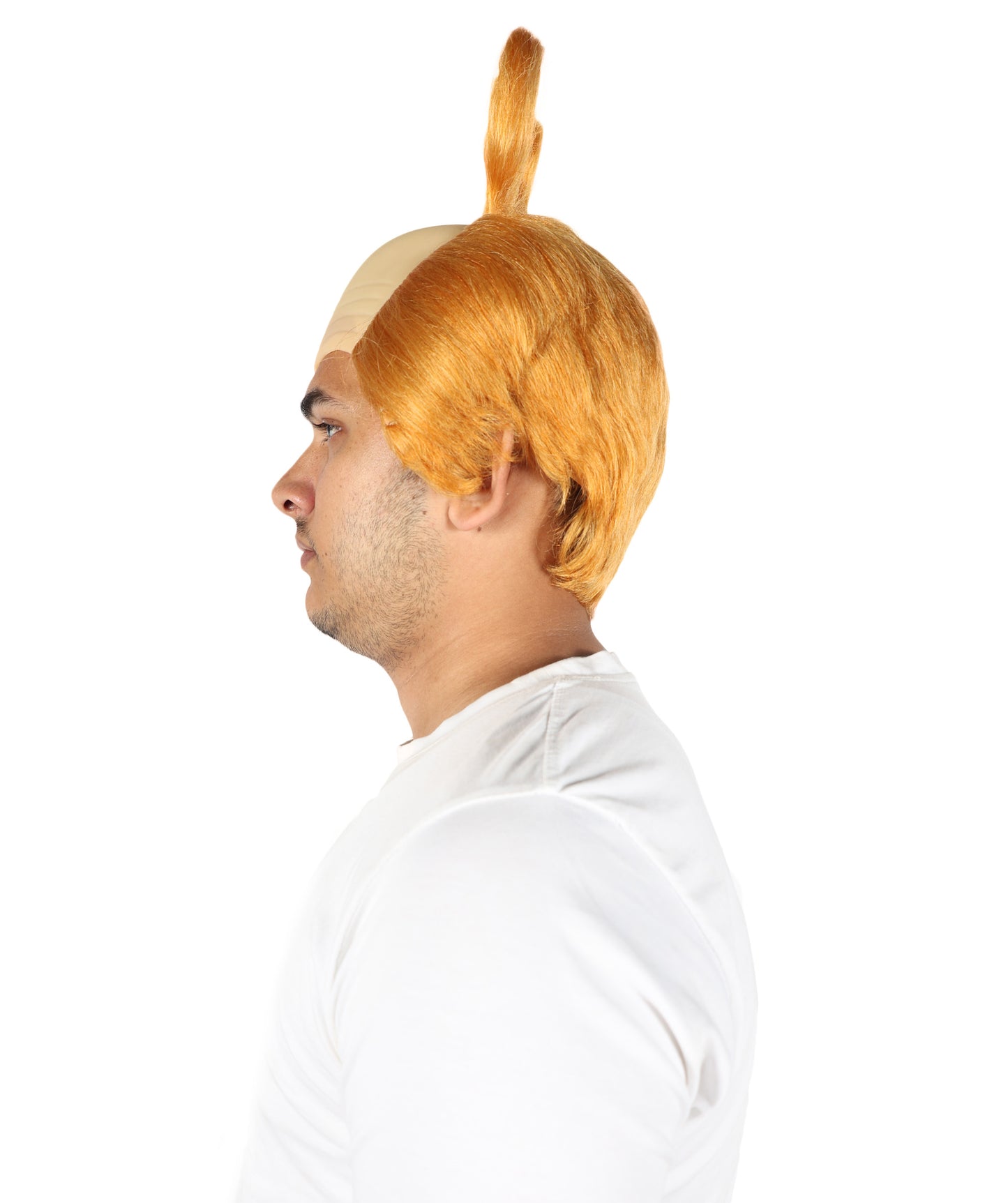 Wigs2you H-7047 大人用メンズ 角付きマンチカンウィッグ - ライトオレンジ ファンタジーヘアピース