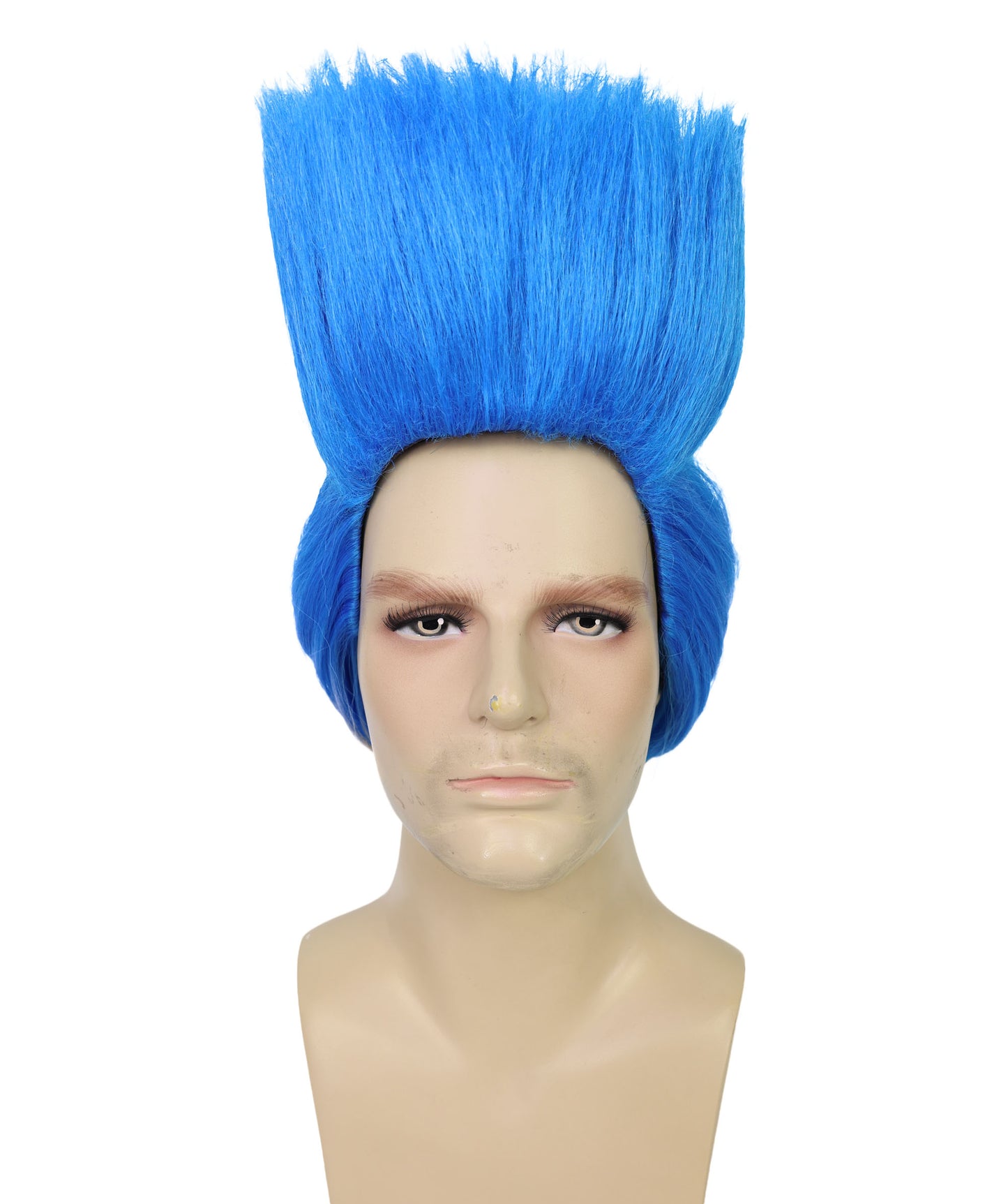 Wigs2you H-7049  大人用メンズショートストレートフルウィッグ ブルー 合成繊維 コスチューム、パーティー、テーマイベントに最適