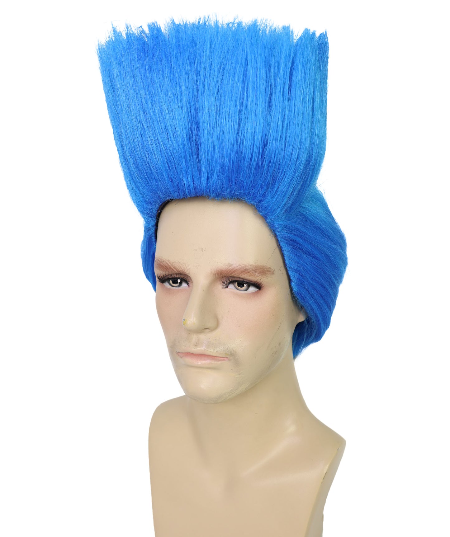 Wigs2you H-7049  大人用メンズショートストレートフルウィッグ ブルー 合成繊維 コスチューム、パーティー、テーマイベントに最適