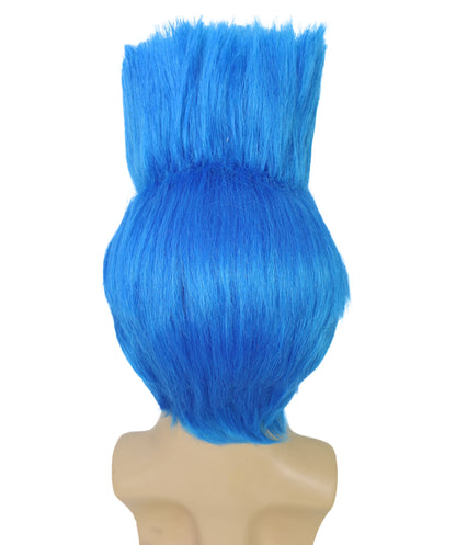 Wigs2you H-7049  大人用メンズショートストレートフルウィッグ ブルー 合成繊維 コスチューム、パーティー、テーマイベントに最適