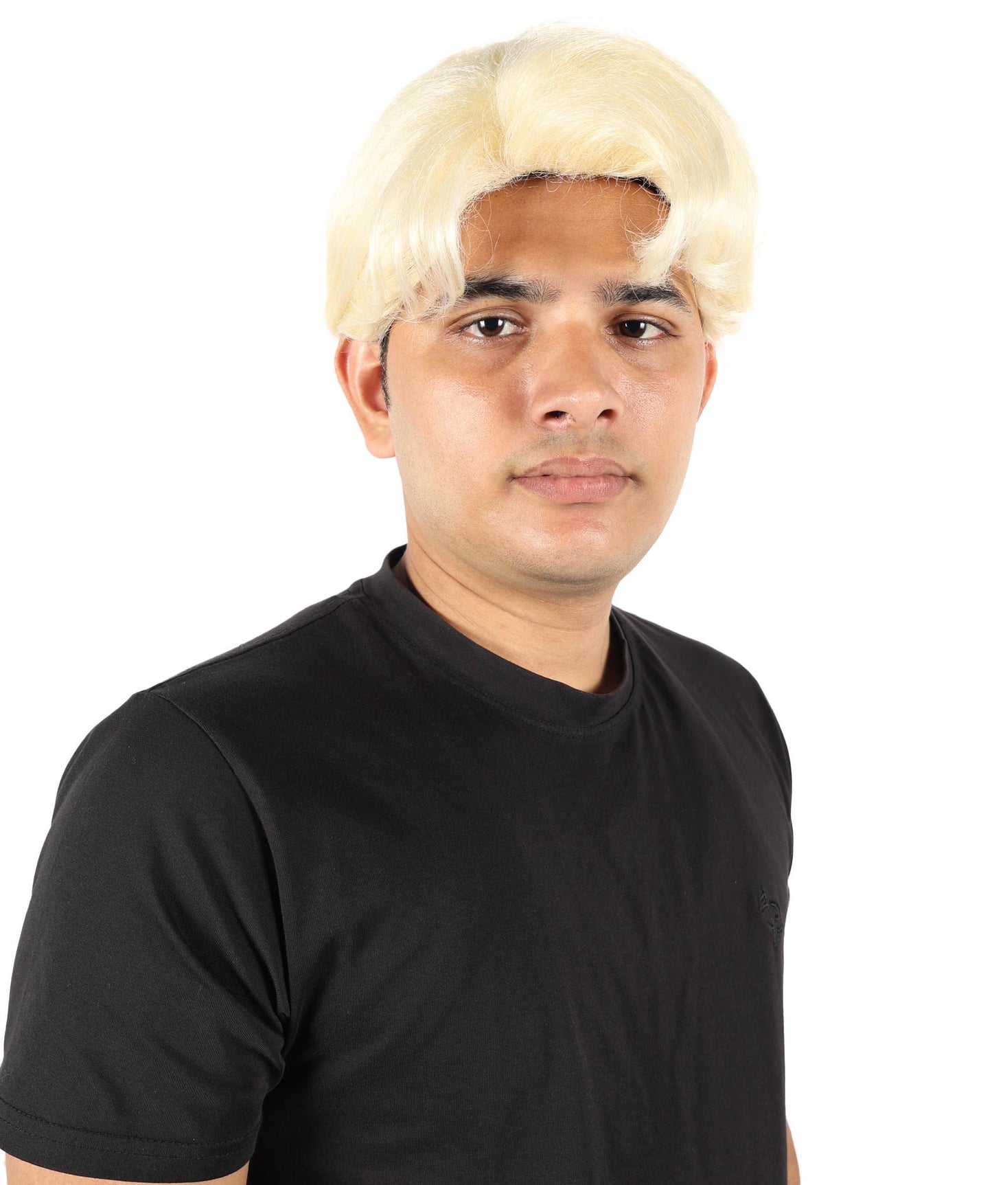 Wigs2you H-7052  大人用メンズショートレイヤードK-POPスタイルフルウィッグ ブロンド合成繊維 コスプレ、舞台公演、ハロウィン、テーマイベントに最適