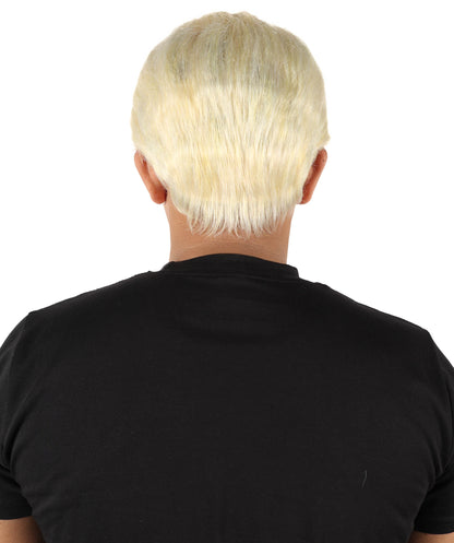 Wigs2you H-7052  大人用メンズショートレイヤードK-POPスタイルフルウィッグ ブロンド合成繊維 コスプレ、舞台公演、ハロウィン、テーマイベントに最適