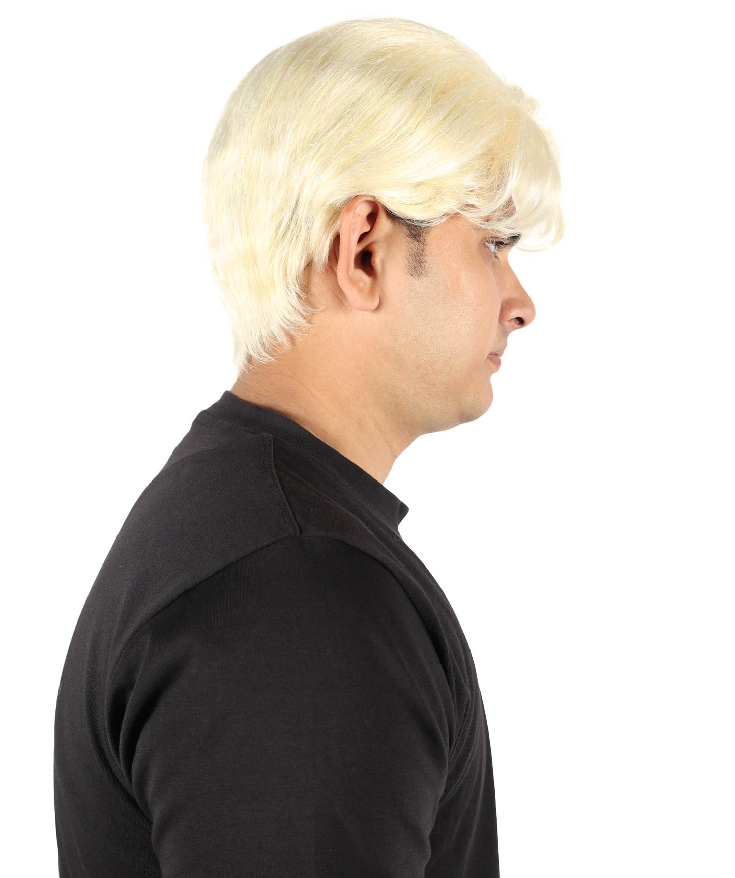 Wigs2you H-7052  大人用メンズショートレイヤードK-POPスタイルフルウィッグ ブロンド合成繊維 コスプレ、舞台公演、ハロウィン、テーマイベントに最適