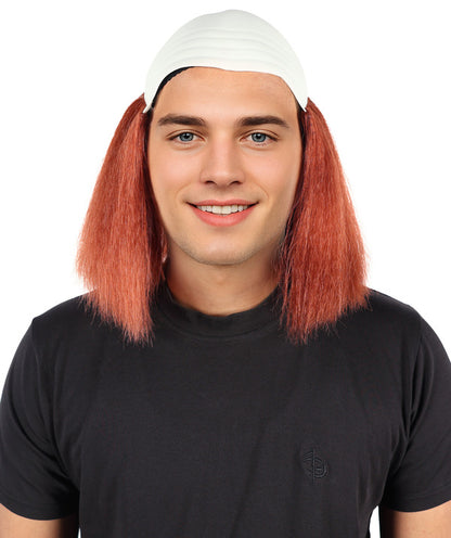 Wigs2you H-7055 大人用ハゲ デラックス シリーボーイ フルウィッグ オーバーン 合成繊維 ハロウィン、コスプレ、パーティー、舞台、ロールプレイ用
