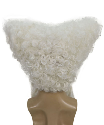 Wigs2you H-7056  大人用メンズ コロニアル ジェントルマン フルウィッグ ホワイト カーリー 合成繊維 ハロウィン、コスプレ、舞台、ロールプレイ用