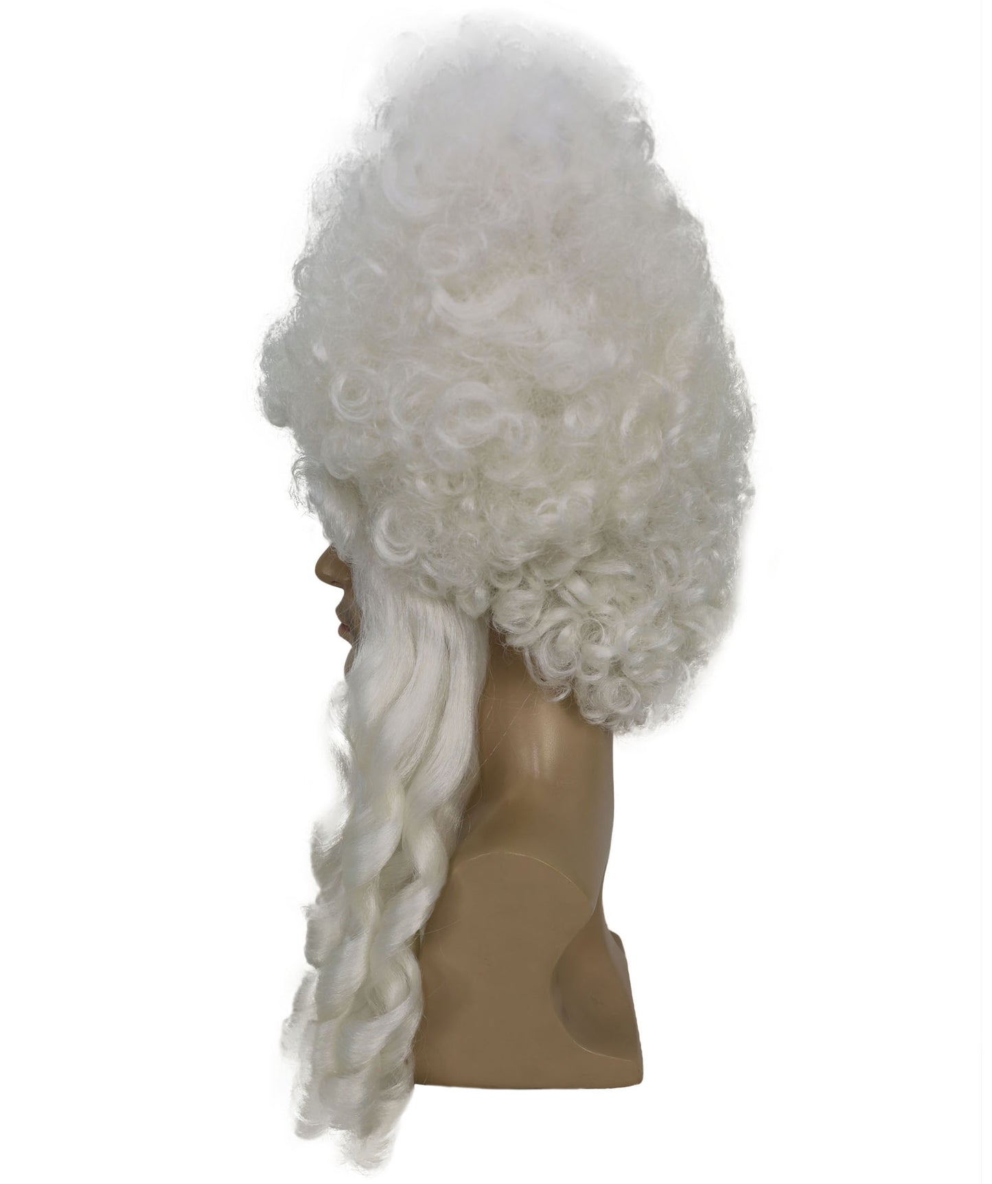 Wigs2you H-7056  大人用メンズ コロニアル ジェントルマン フルウィッグ ホワイト カーリー 合成繊維 ハロウィン、コスプレ、舞台、ロールプレイ用