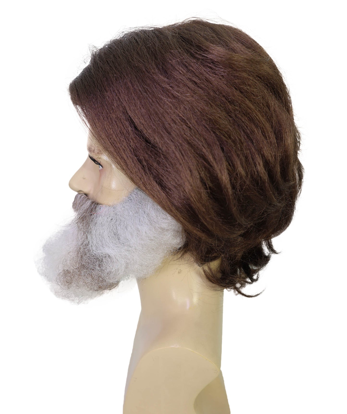 Wigs2you H-7057 大人用メンズ ワイルドマウンテン フルウィッグ 口ひげ＆あごひげ付き 合成繊維 コスチュームパーティーやフェスティバルに最適
