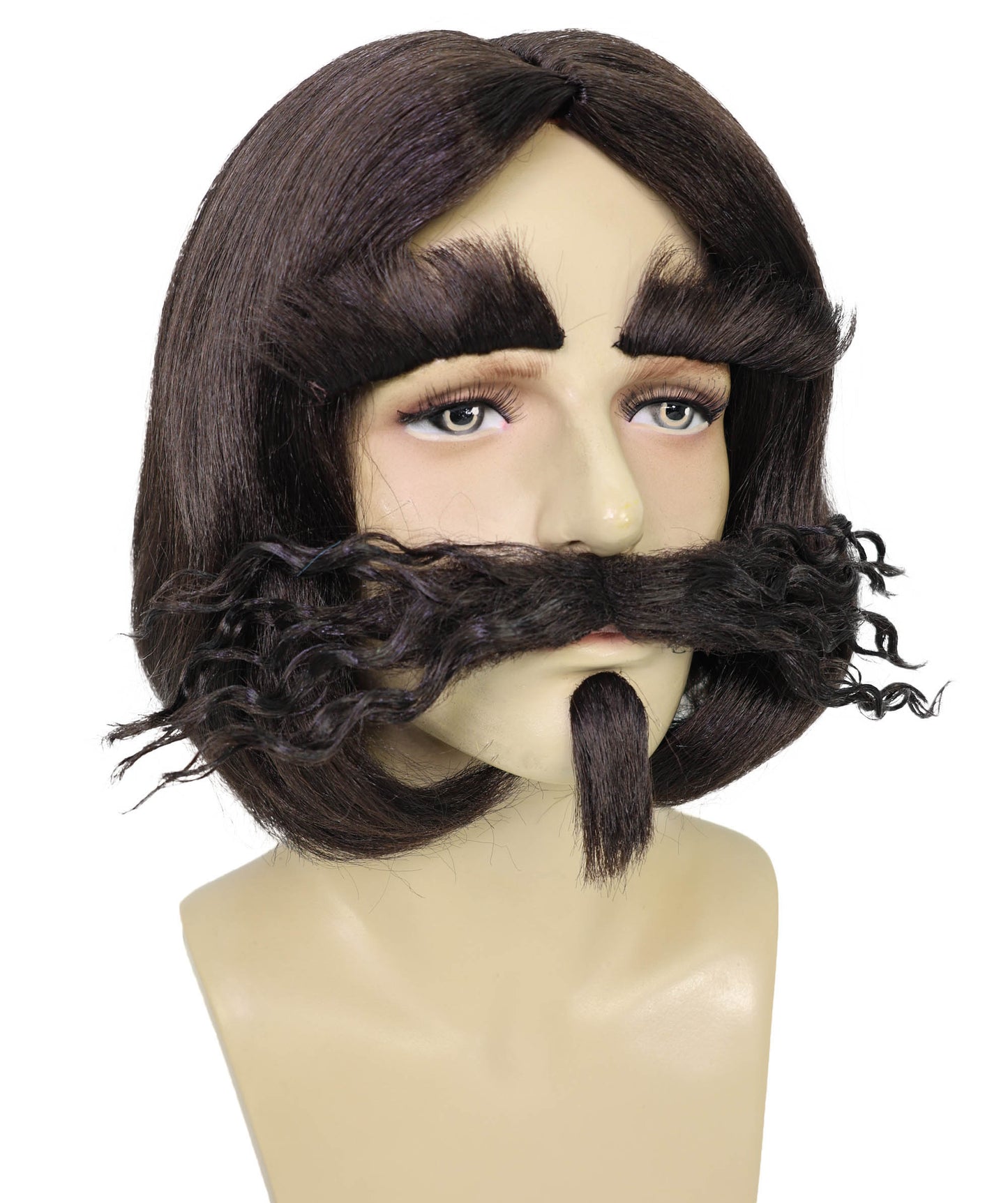 Wigs2you H-7058  大人用男性用ウィッグ（マジシャン風） ひげ・口ひげ・眉毛付き 合成繊維 ステージ・仮装パーティー用