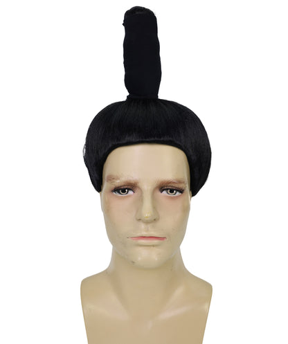 Wigs2you H-7061  大人用男性用相撲取りフルウィッグ（ちょんまげ付き）合成繊維製。日本の武士のコスプレ、ハロウィン、コスチュームイベントに最適。