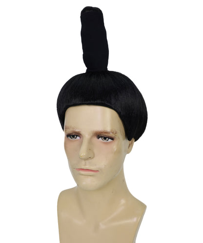 Wigs2you H-7061  大人用男性用相撲取りフルウィッグ（ちょんまげ付き）合成繊維製。日本の武士のコスプレ、ハロウィン、コスチュームイベントに最適。