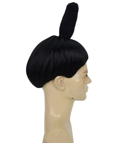 Wigs2you H-7061  大人用男性用相撲取りフルウィッグ（ちょんまげ付き）合成繊維製。日本の武士のコスプレ、ハロウィン、コスチュームイベントに最適。
